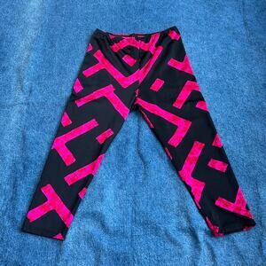 90s retro geometric printed spandex